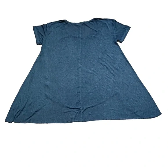 SUN & SHADOW SHORT SLEEVE HI-LOW TOP L - Picture 3 of 5